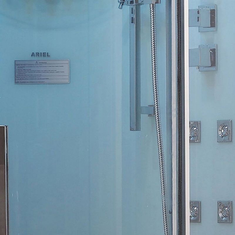 Ariel Platinum DZ962F8 White free standing luxury steam shower-Jets