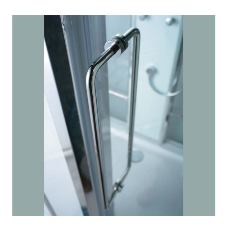 Athena WS-122 - 59 x 59 Spacious Walk-in Luxury Steam Shower 4 kW - handle detail