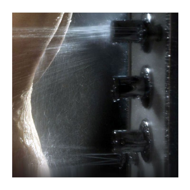 Athena WS-102 - 39 x 39 - 4.5 kW Corner Steam Shower - jets activated