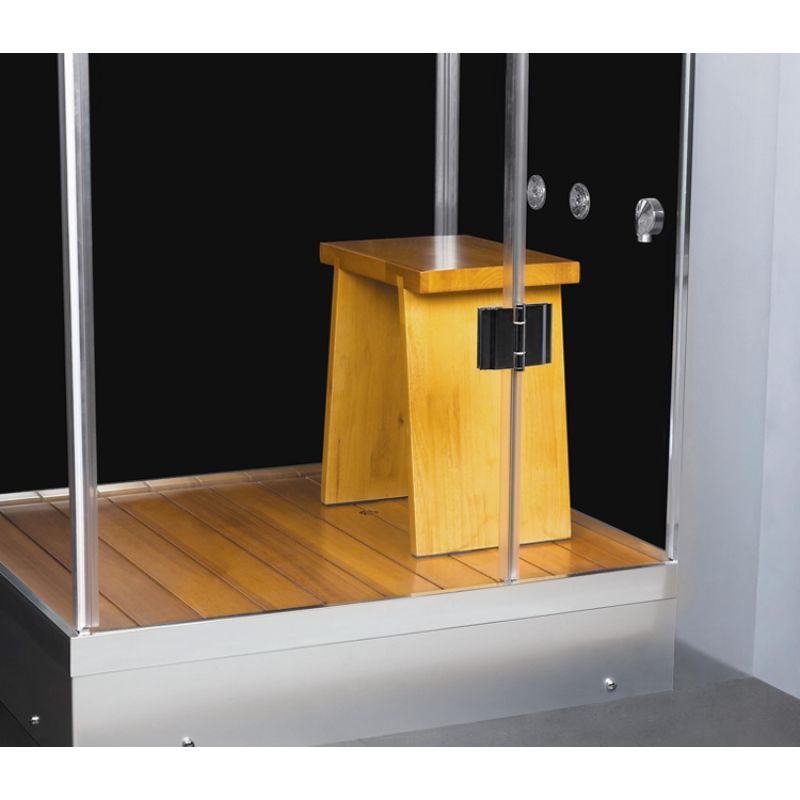 Athena WS-105 - 47 x 47 Corner Steam Shower 4.5 kW - stool