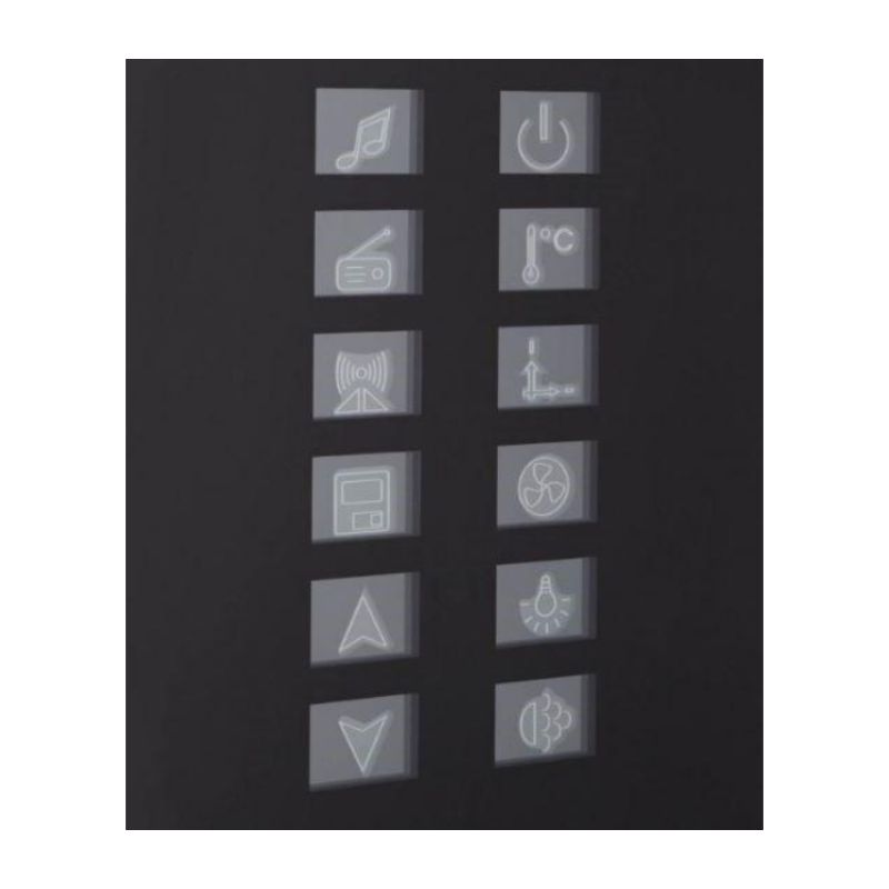 Athena WS-109 - 47 x 35 Steam Shower 4.5 kW - control buttons