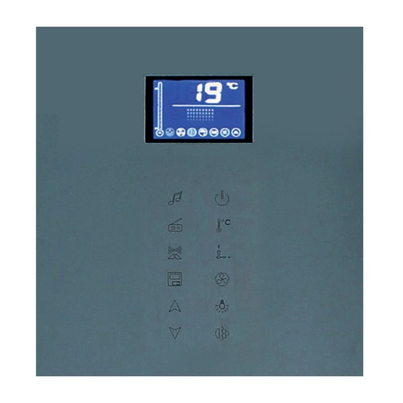 Athena WS-141 - 59 x 36 Double Walk-in Luxury Steam Shower - control screen