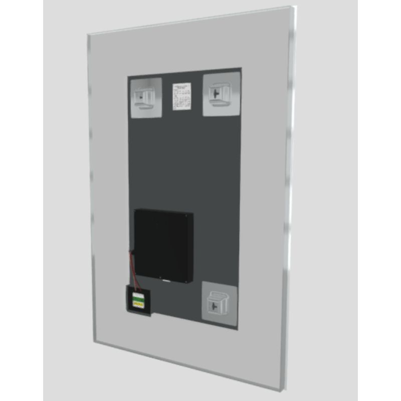 Audrey Wall-mounted LED Mirror - view of back
