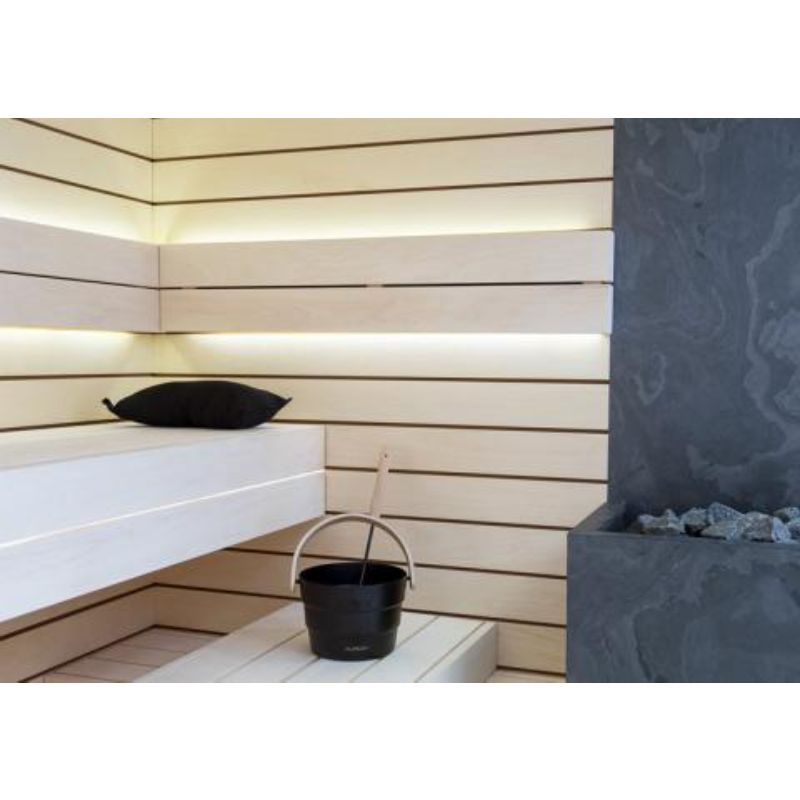 Auroom Sauna Pillow - on a sauna bench