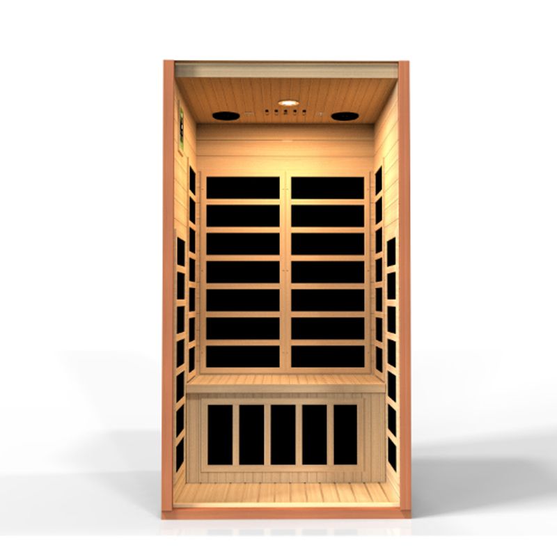 Avila Infrared Sauna DYN-6103-01 Dynamic Saunas - interior cutaway