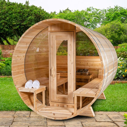 Serenity MP Barrel Sauna CTC2245MP - front view