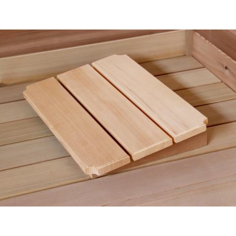 Contemporary Headrest for Steam Sauna - lying on a bench