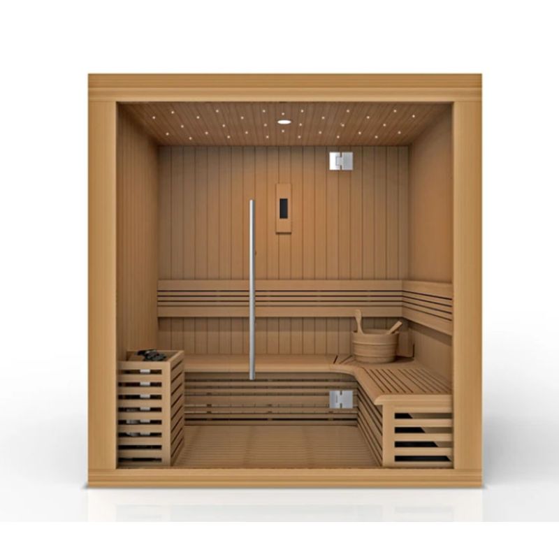 Golden Designs Copenhagen 3 Person Traditional Steam Sauna GDI-7389-01