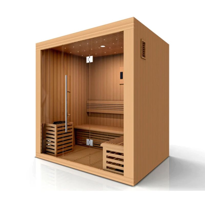 Golden Designs Copenhagen 3 Person Traditional Steam Sauna GDI-7389-01