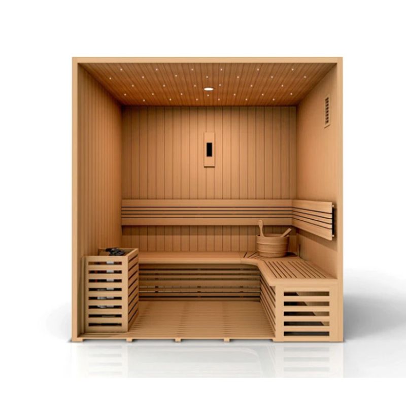 Golden Designs Copenhagen 3 Person Traditional Steam Sauna GDI-7389-01