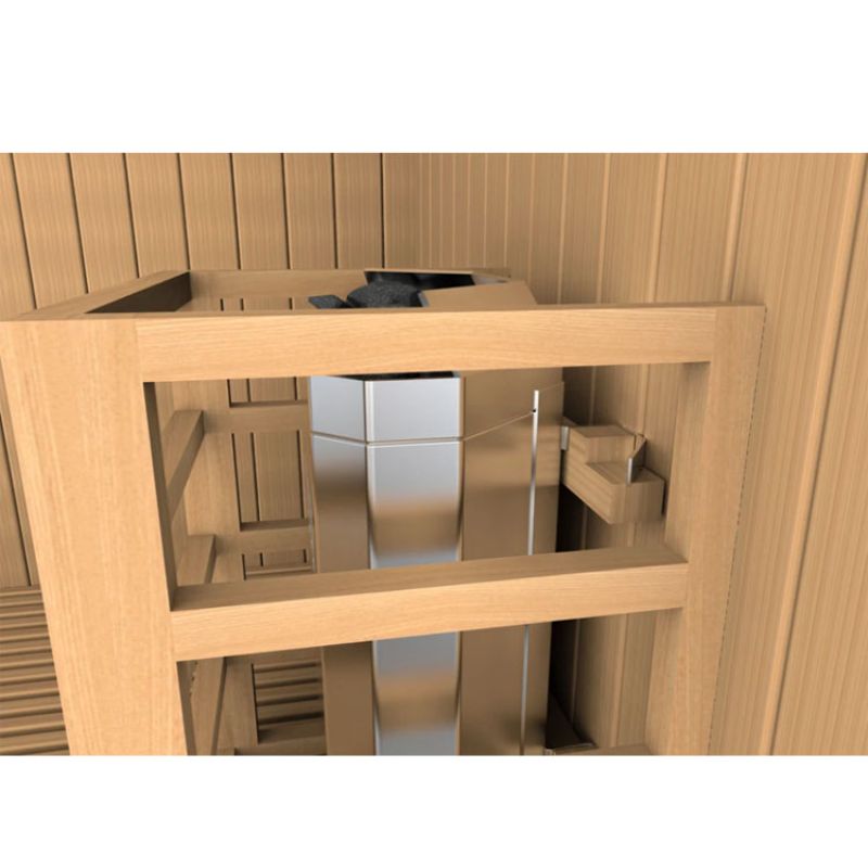 Golden Designs Copenhagen 3 Person Traditional Steam Sauna GDI-7389-01-heater