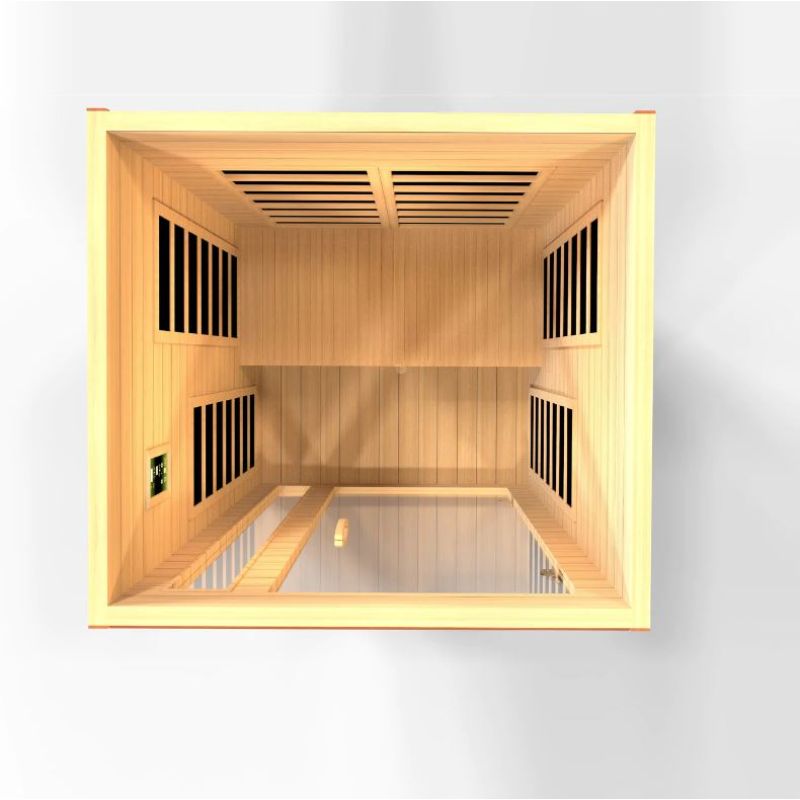 Cordoba Elite Full Spectrum Infrared Sauna - top view cutaway