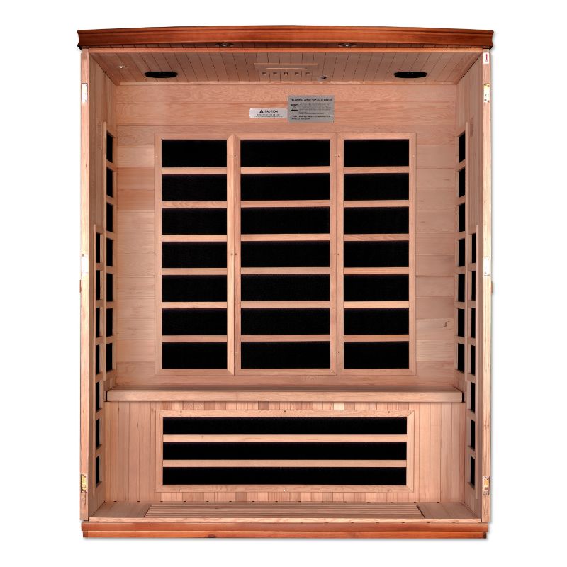 Dynamic Saunas Lugano Elite DYN-6336-02 | 3 Person, Ultra Low Far Infrared Sauna