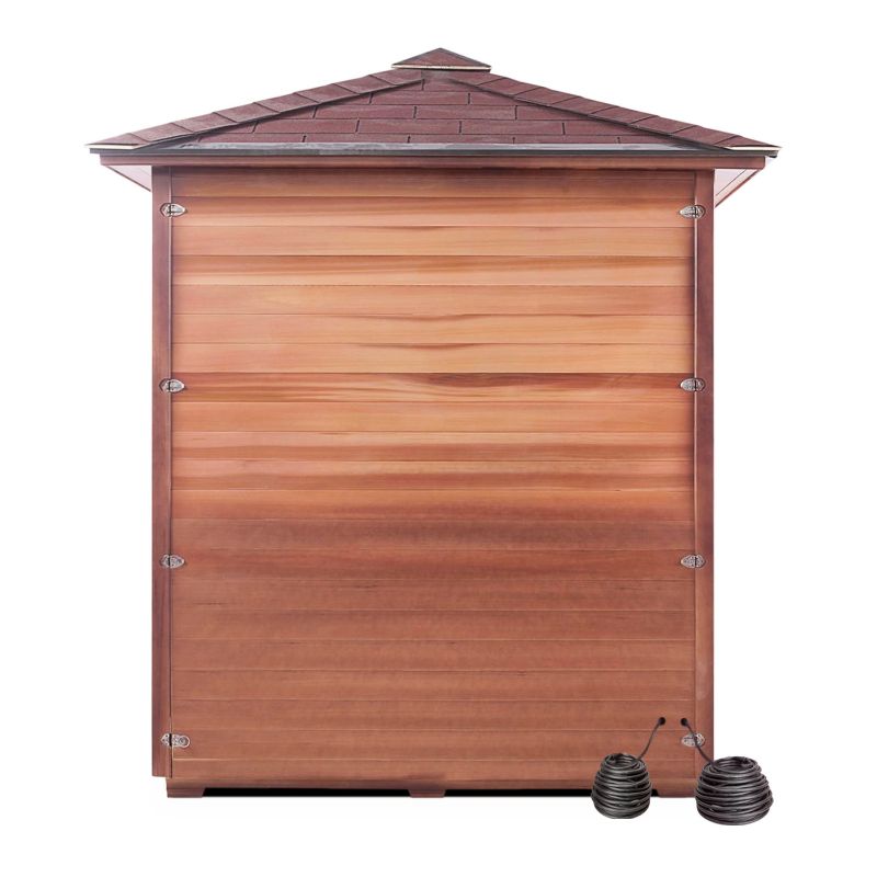 Diamond 4 Person Hybrid Steam & Infrared Sauna - back