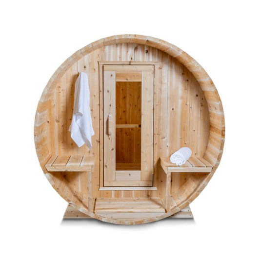 Dundalk Serenity Barrel Sauna CTC2245W - front