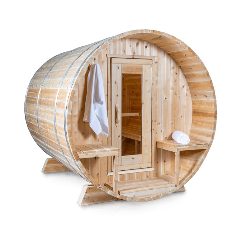 Dundalk Serenity Barrel Sauna CTC2245W - full view
