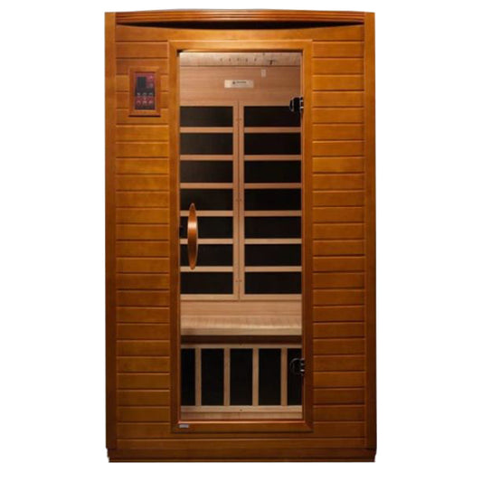 Dynamic Saunas Versailles DYN-6202-03 | 2 Person Low EMF Far Infrared Sauna - direct front view