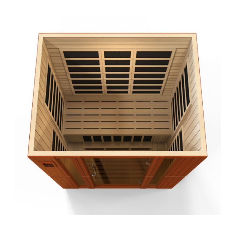 Dynamic Saunas Bellagio DYN-6306-02 | 2-3 Person Low EMF Far Infrared Sauna-top view