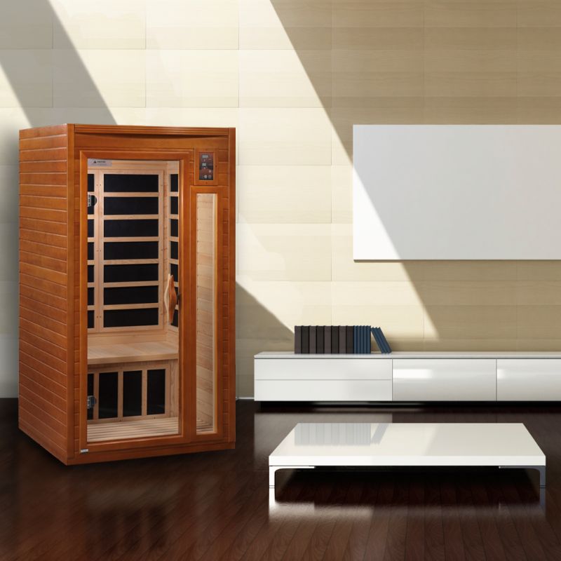 Dynamic Saunas DYN-6106-01 Barcelona Elite - 1-2 person infrared sauna