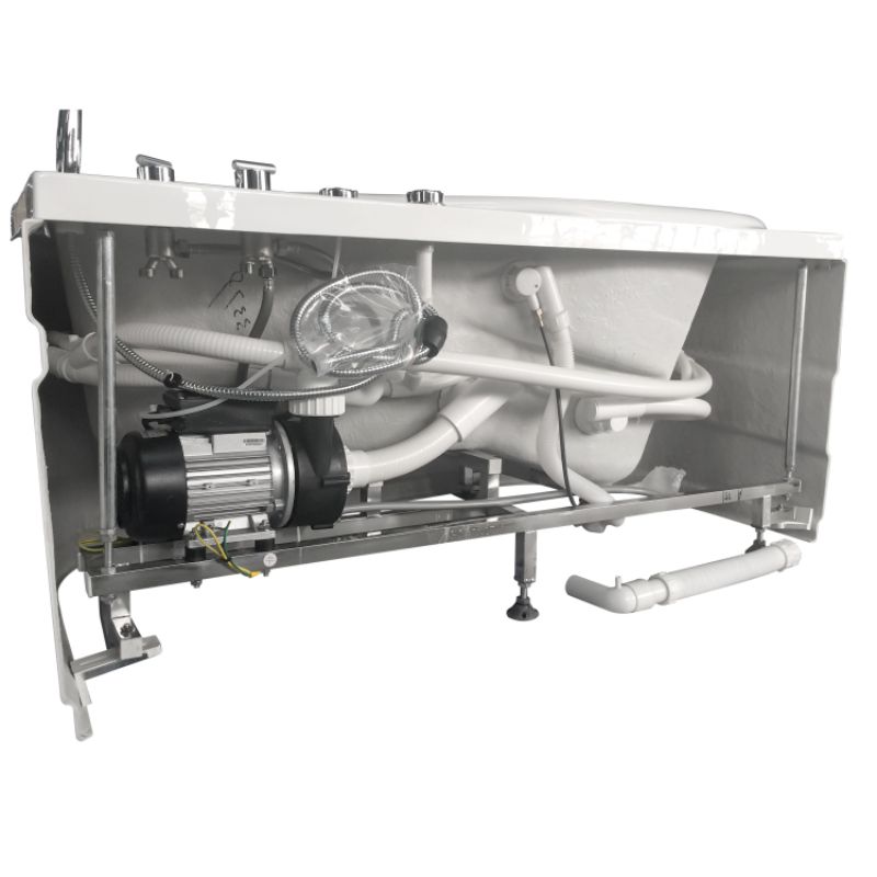 EAGO AM175 Whirlpool Bathtub - underneath, plumbing