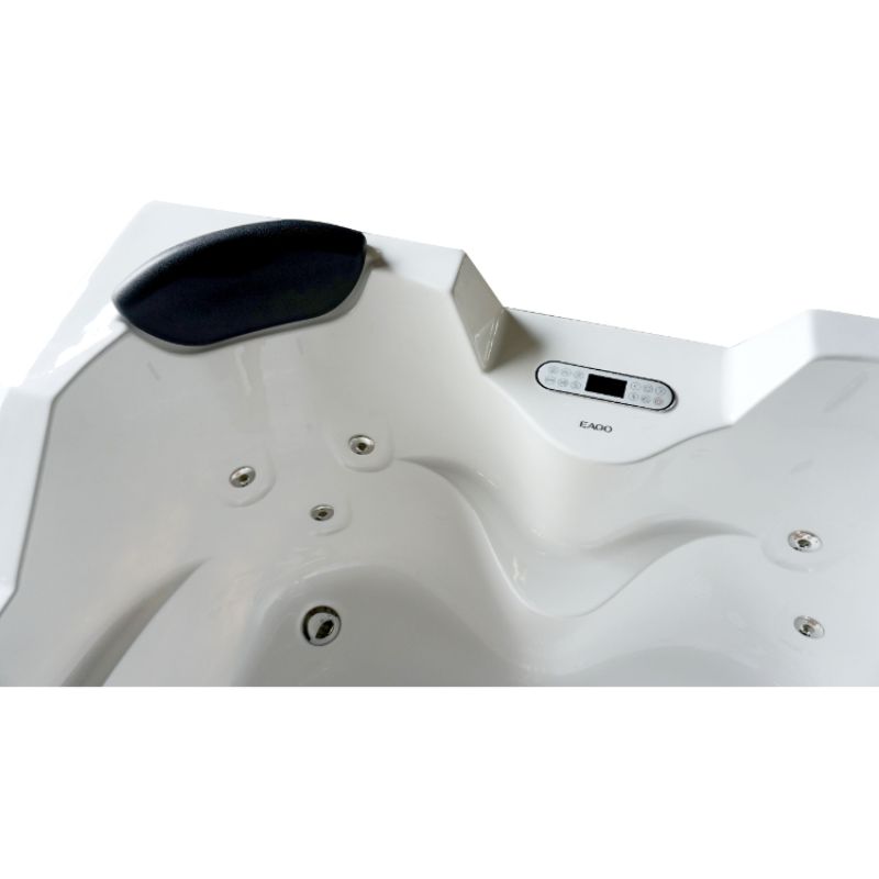 Eago Whirlpool Tub-AM113ETL- headrest and jets