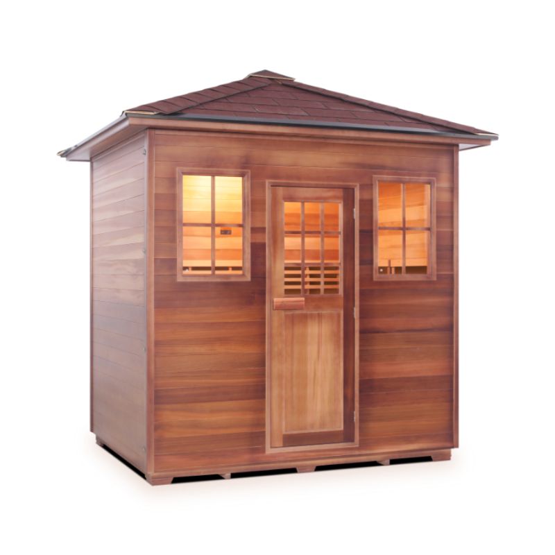 Enlighten-Moonlight 5 Person-Traditional Sauna-Peak Roof