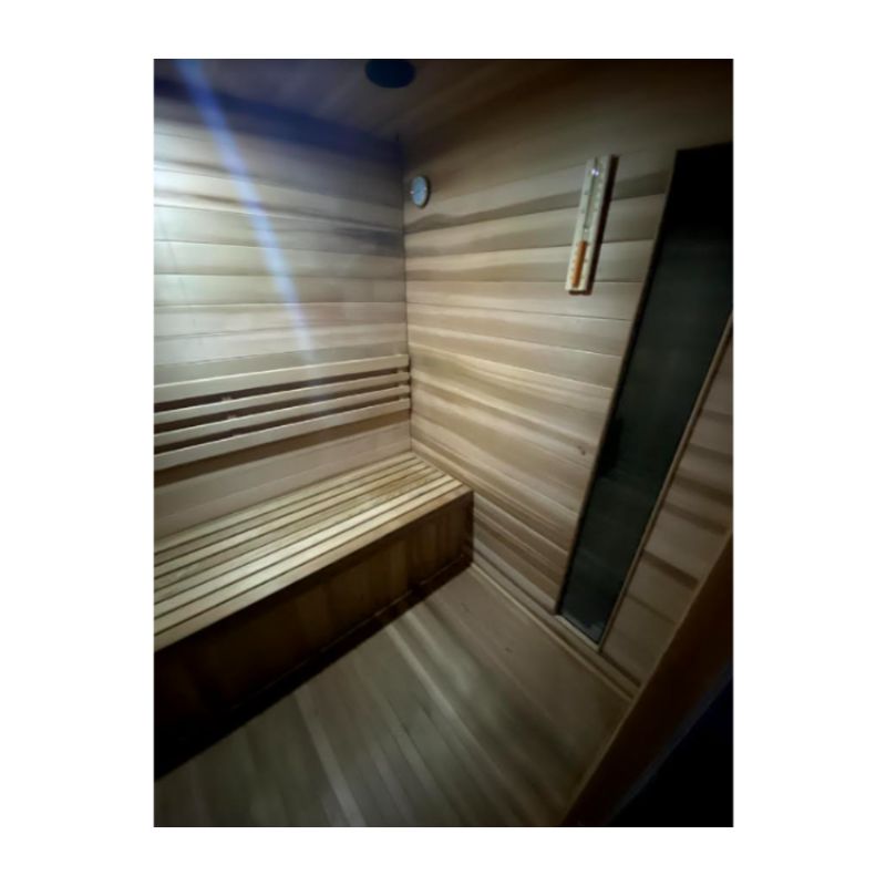 Enlighten-Sunrise 5 Person Traditional Sauna - Interior