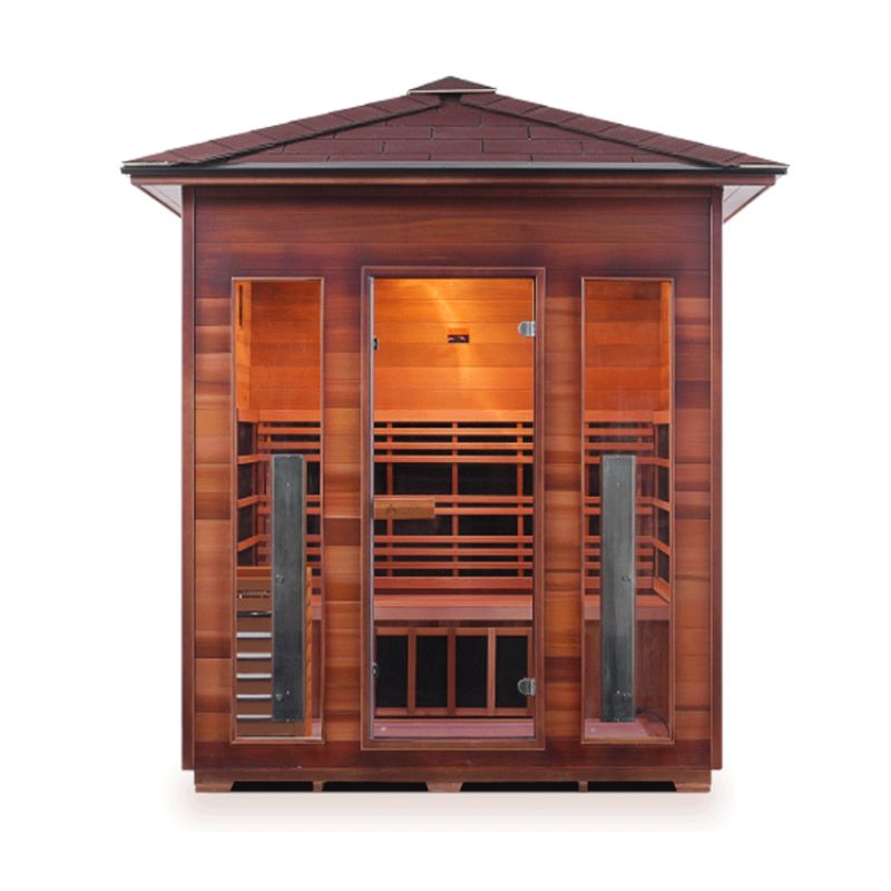 Enlighten Diamond-4 Hybrid Sauna-Peak Roof