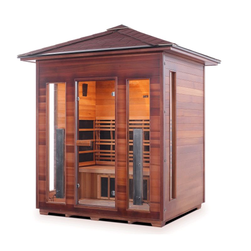 Enlighten Diamond-4 Hybrid Sauna-Peak Roof