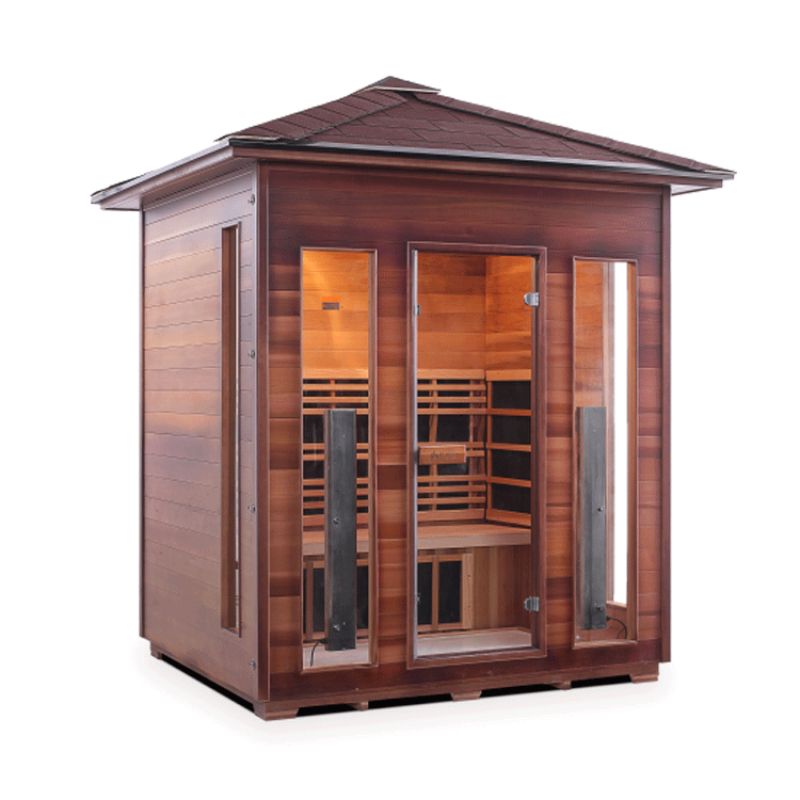 Enlighten Diamond-4 Hybrid Sauna-Peak Roof