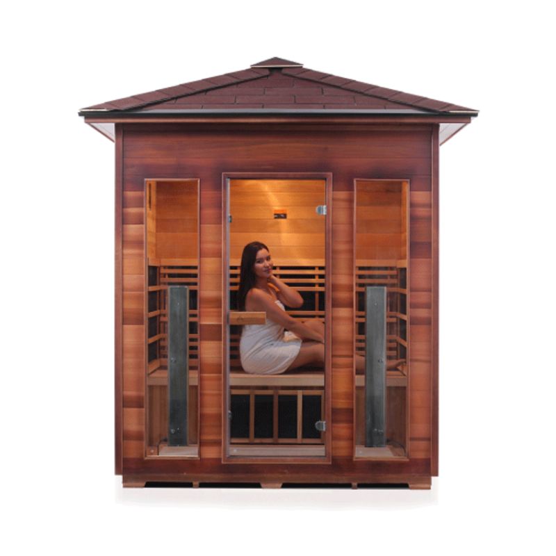Enlighten Diamond-4 Hybrid Sauna-Peak Roof