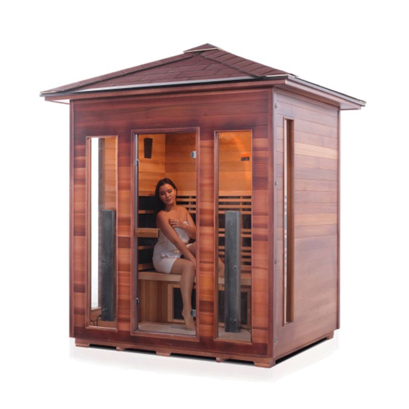 Enlighten Diamond-4 Hybrid Sauna-Peak Roof