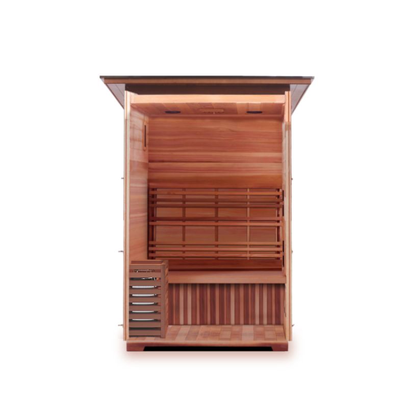 Enlighten Moonlight-2 Person-Traditional Sauna-Slope Roof-Interior