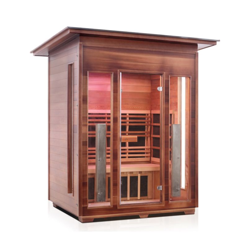 Enlighten Rustic 4 Person Infrared Sauna