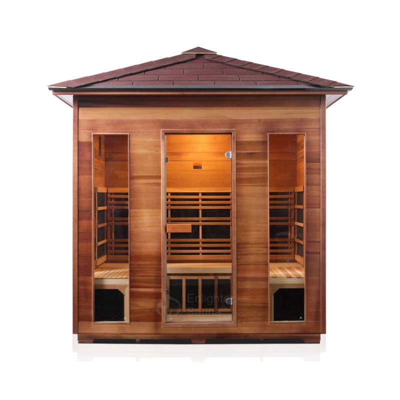 Enlighten Rustic 5 Person Infrared Sauna