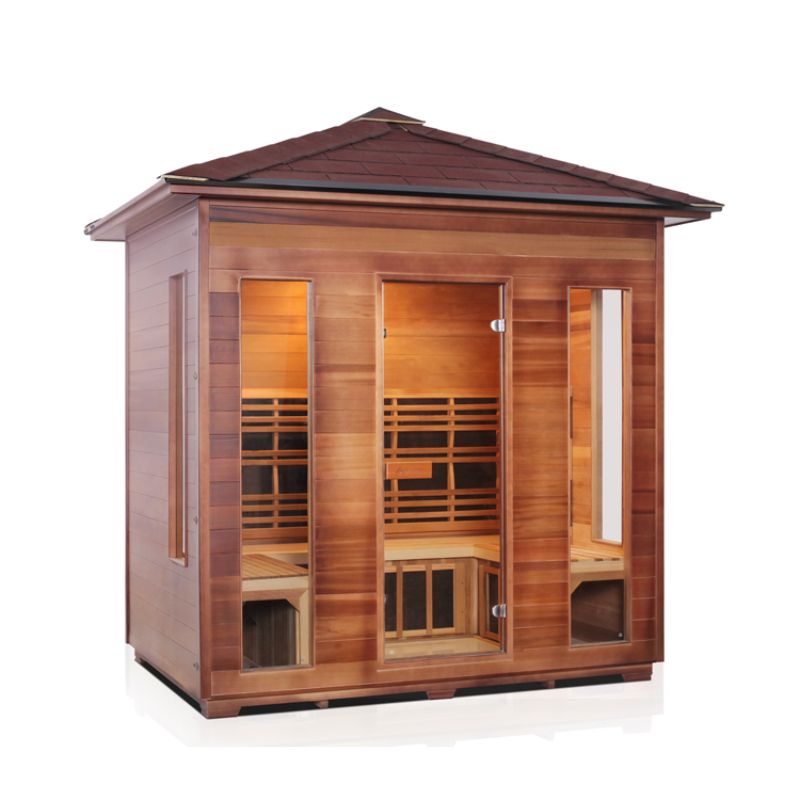 Enlighten Rustic 5 Person Infrared Sauna