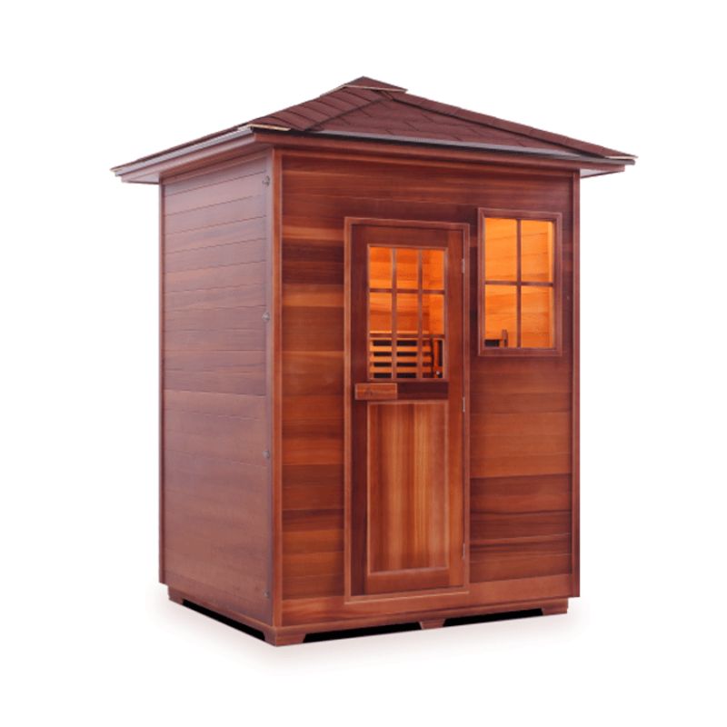 Enlighten Sapphire-3 Person-Hybrid Sauna-Peak Roof