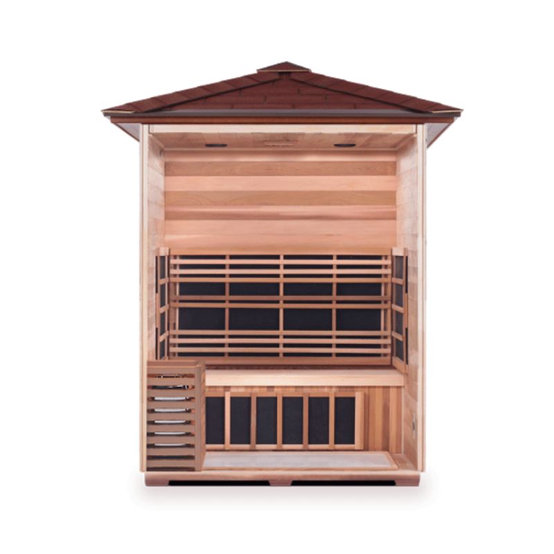 Enlighten Sapphire-3 Person-Hybrid Sauna-Interior view
