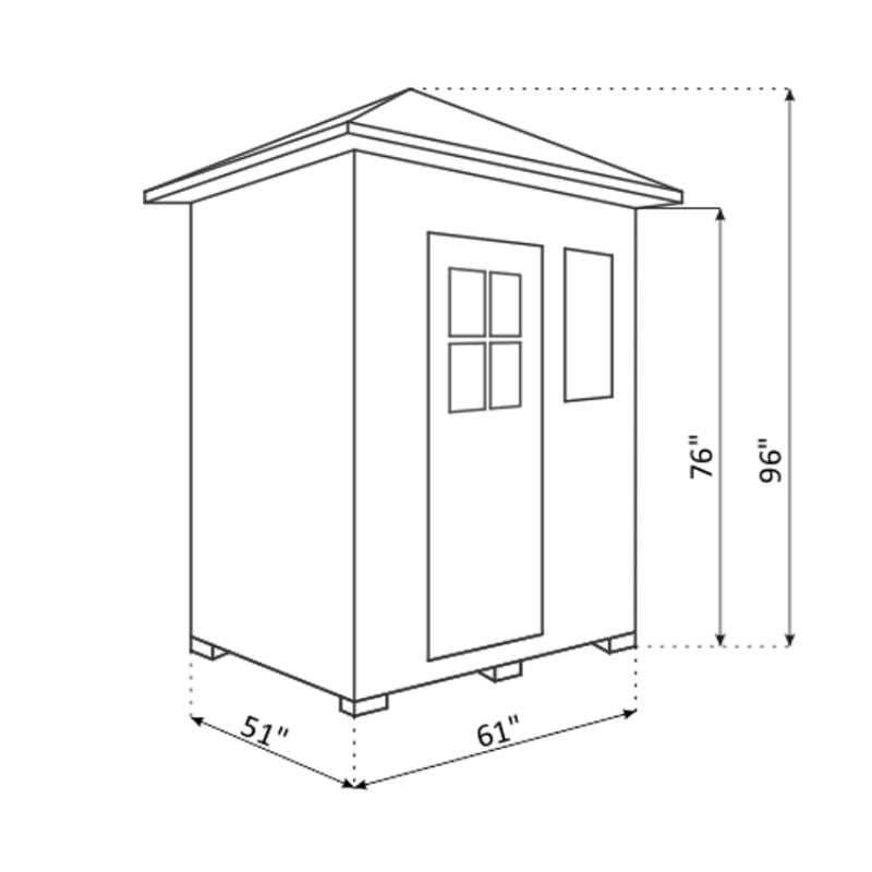 Enlighten Sapphire-3 Person-Hybrid Sauna-Specs