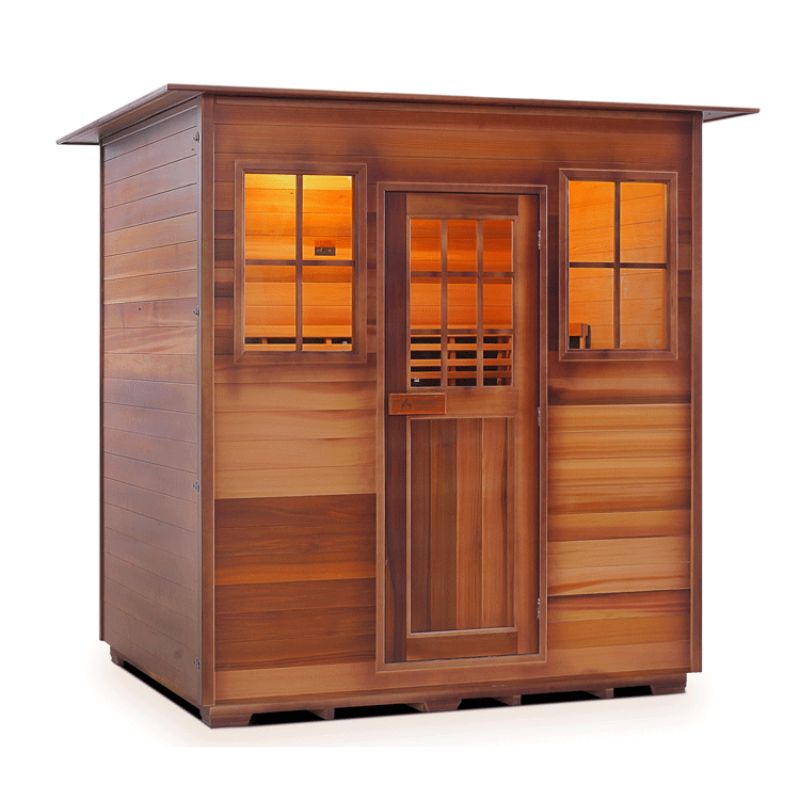 Enlighten Sapphire-4-Person-Hybrid Sauna -Slope Roof