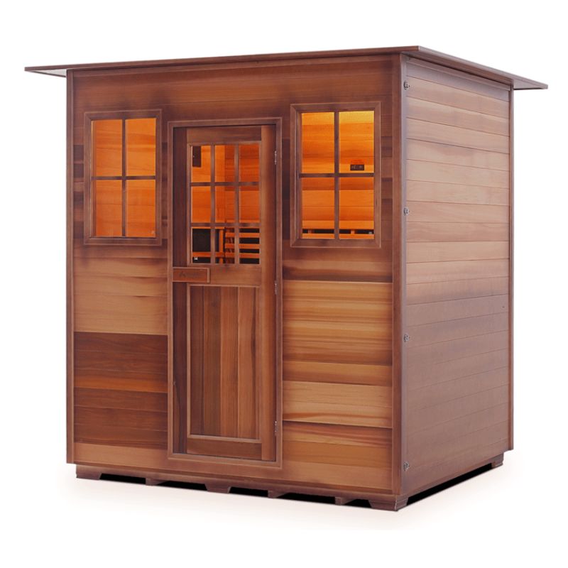 Enlighten Sapphire-4-Person-Hybrid Sauna -Slope Roof
