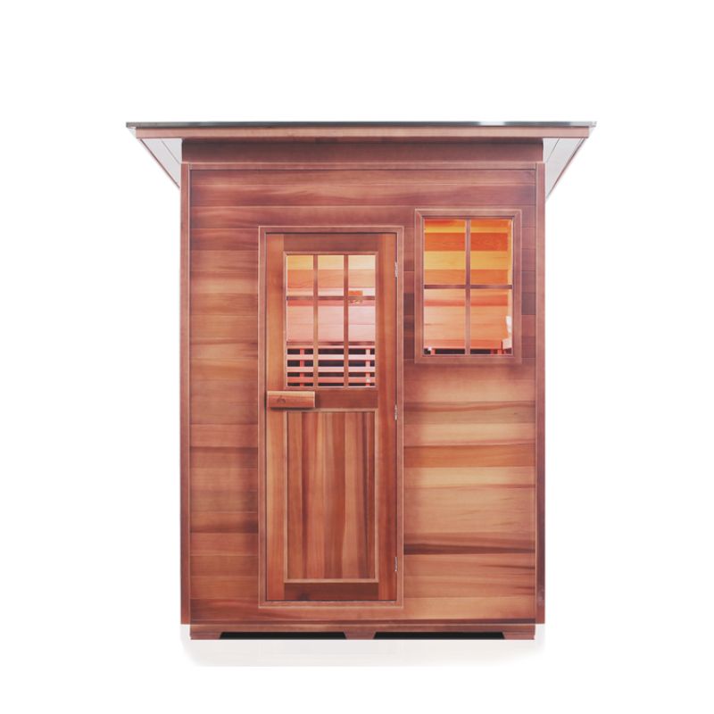 Enlighten Sierra 3 Person Infrared Sauna-Slope Roof