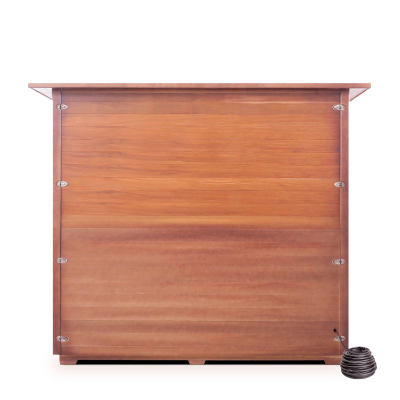 Enlighten Sunrise 4 Person Traditional Sauna - Slope Roof back