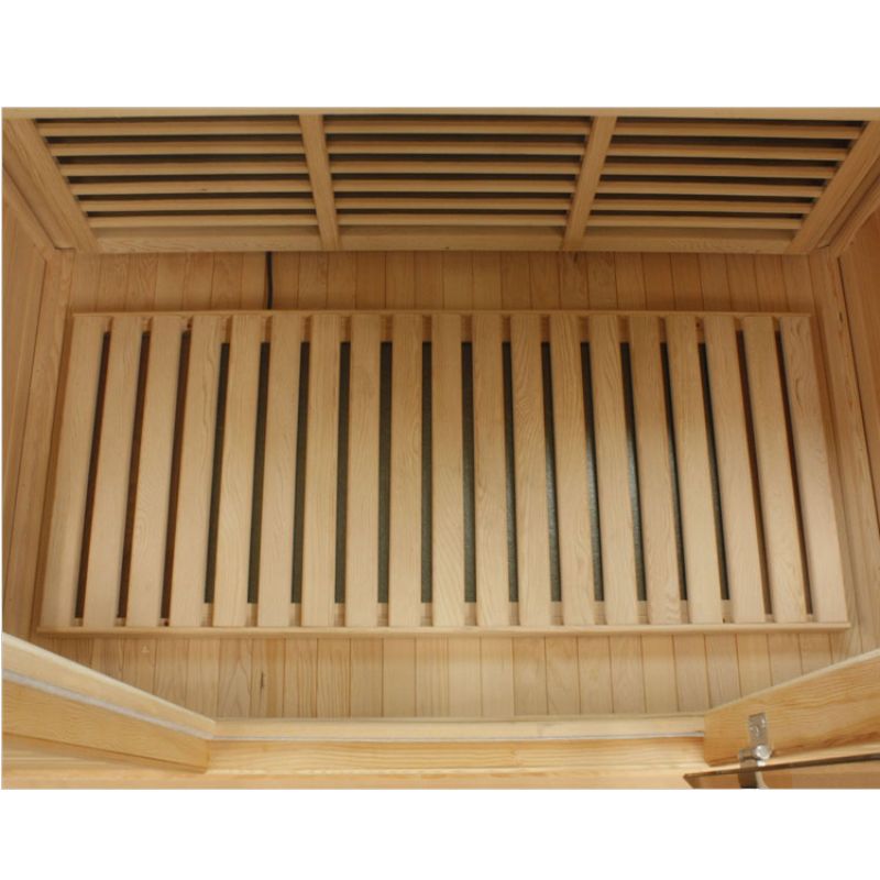 Maxxus Home Sauna, the Bellevue MX-J306-01 - close up of the slat floor.