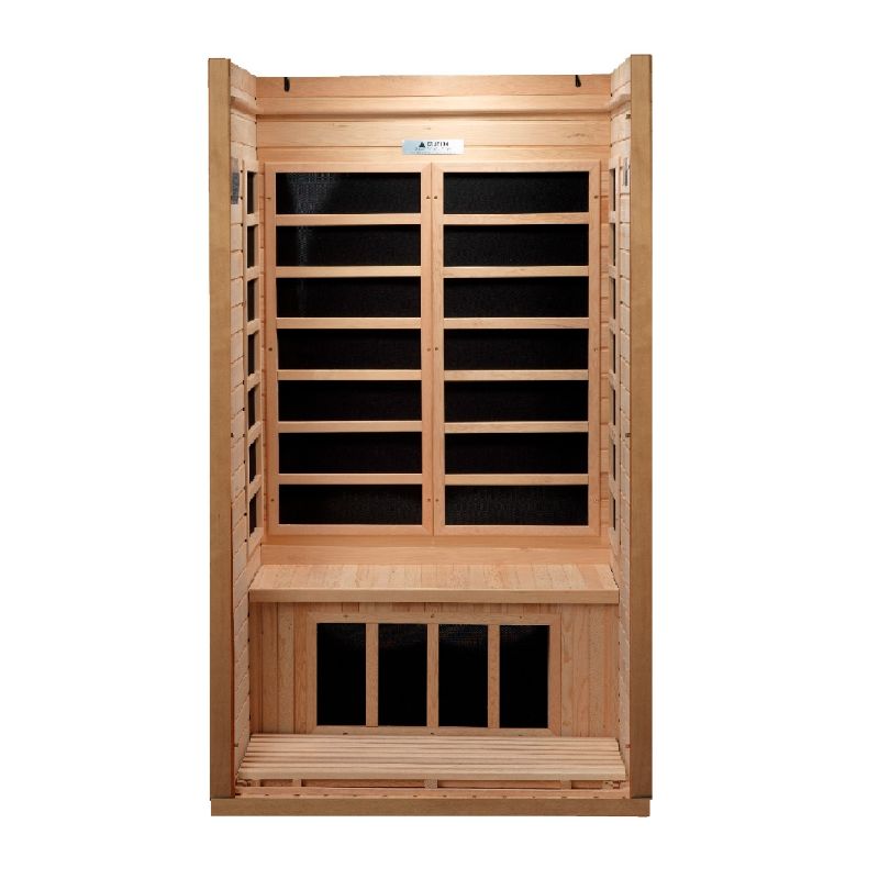 Dynamic Saunas DYN-6106-01 Barcelona Elite Low EMF infrared sauna-interior view