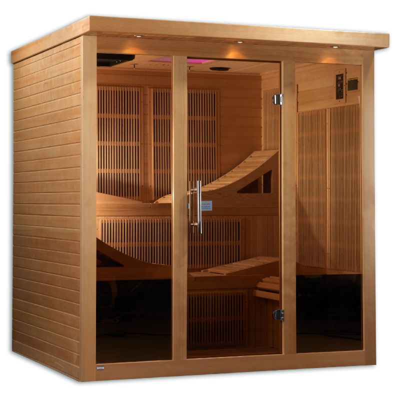Golden Designs Monaco GDI-6996-01 | 6 Person Zero EMF Near Infrared Sauna