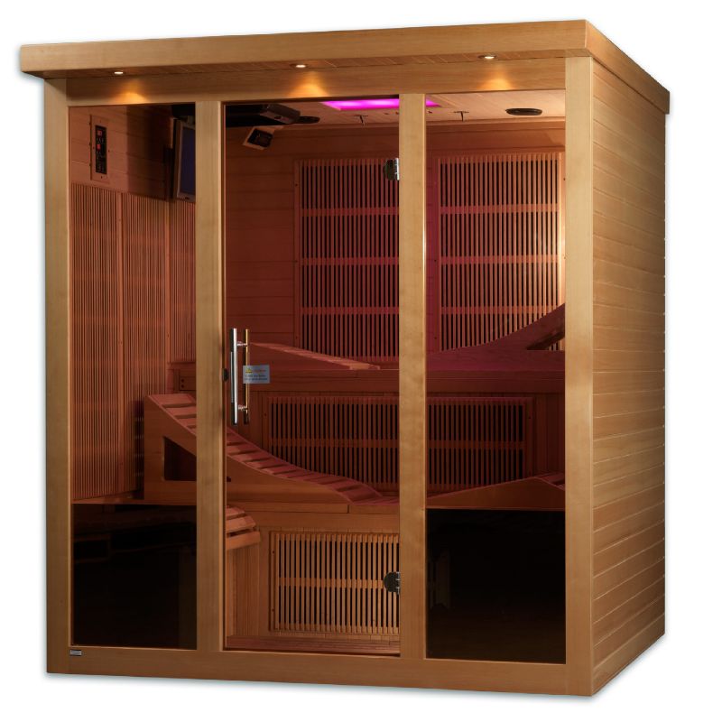 Golden Designs Monaco GDI-6996-01 | 6 Person Zero EMF Near Infrared Sauna