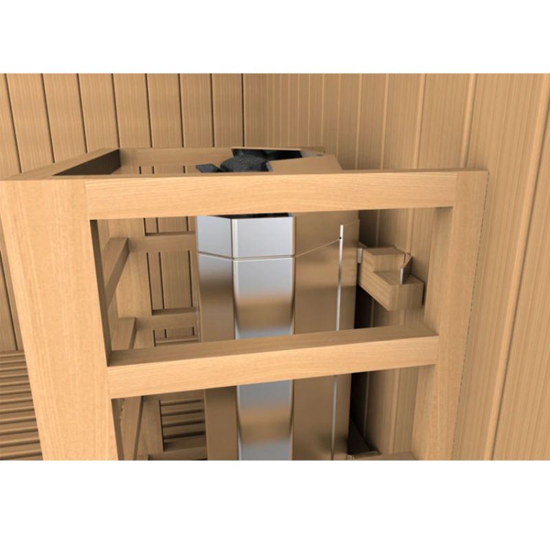 Golden Designs Sundsvall 2 Person Traditional Steam Sauna GDI-7289-01-heater