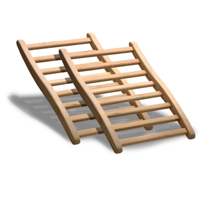 Ergonomic Sauna Backrests (Pair) - Hemlock