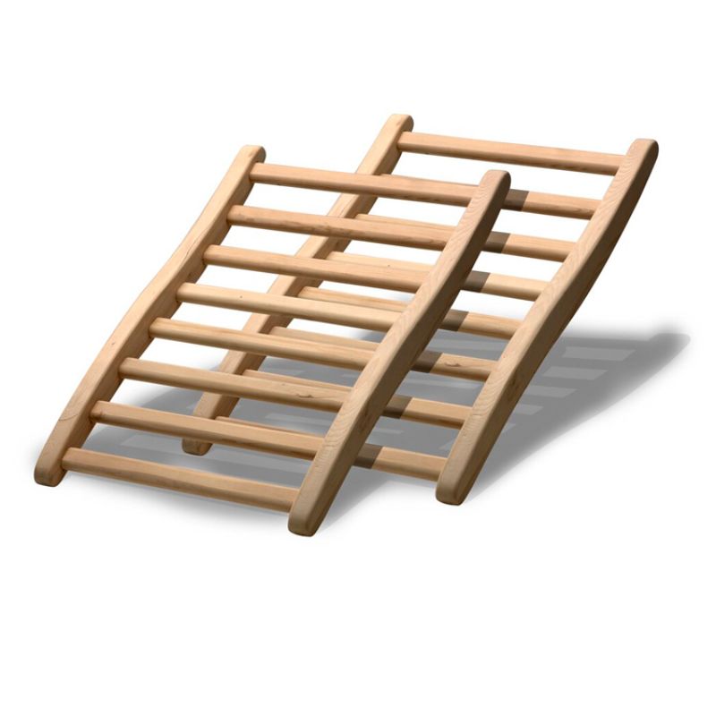 Ergonomic Sauna Backrests (Pair) - Red Cedar